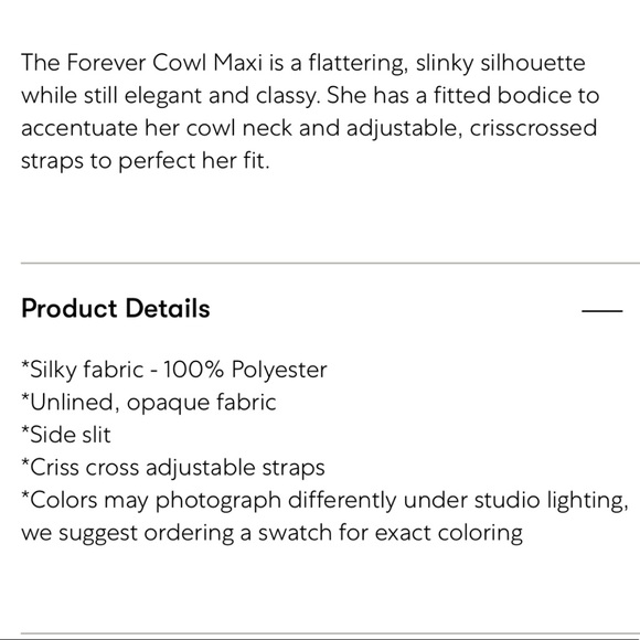 Show Me Your Mumu Forever Cowl Maxi Show Me the Ring Crisp Sheen - Picture 2 of 2